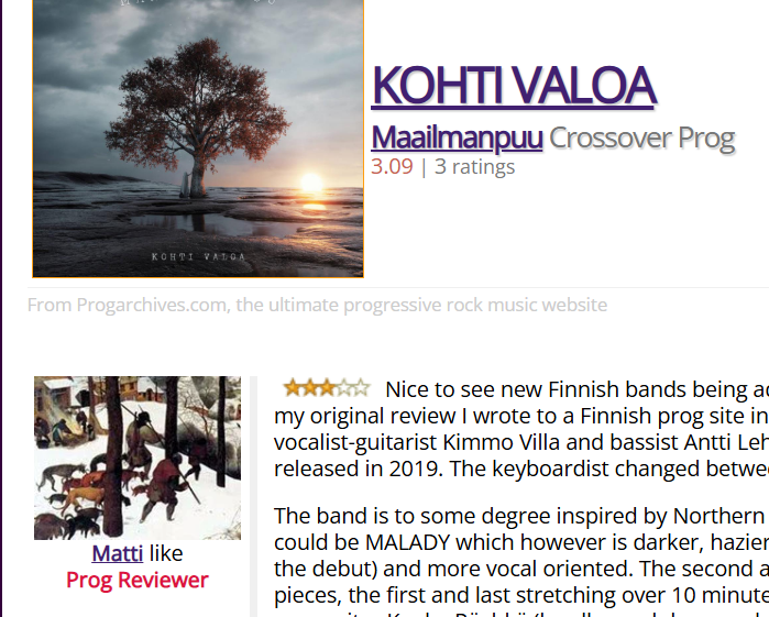 kohti valoa progarchives 2023